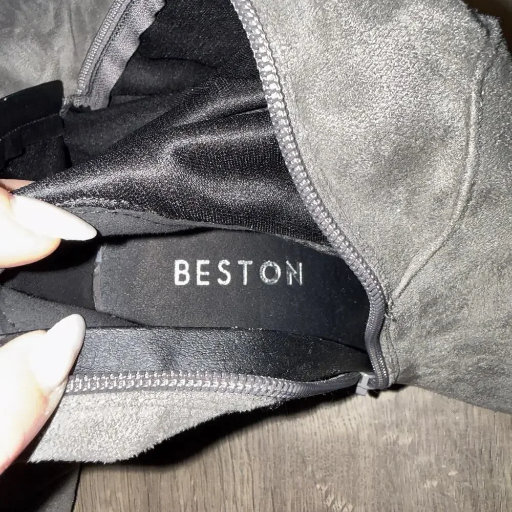 Beston gray faux